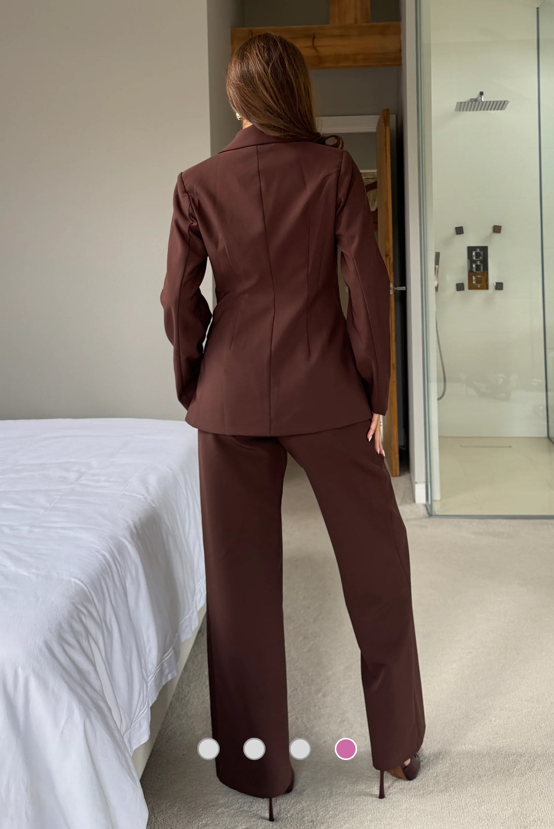 Girl In Mind - ‘Stevie’ Brown Classic Fitted Blazer