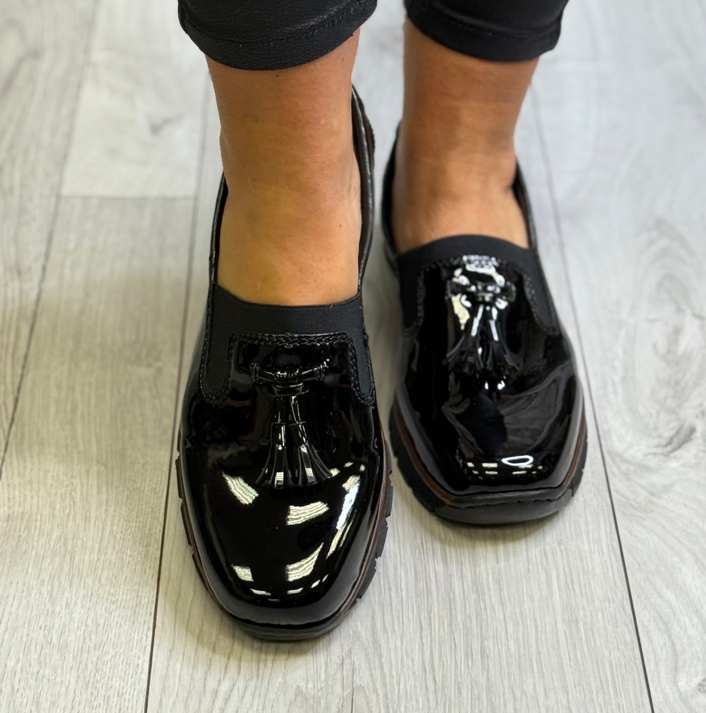 Rieker - Black Patent Loafer