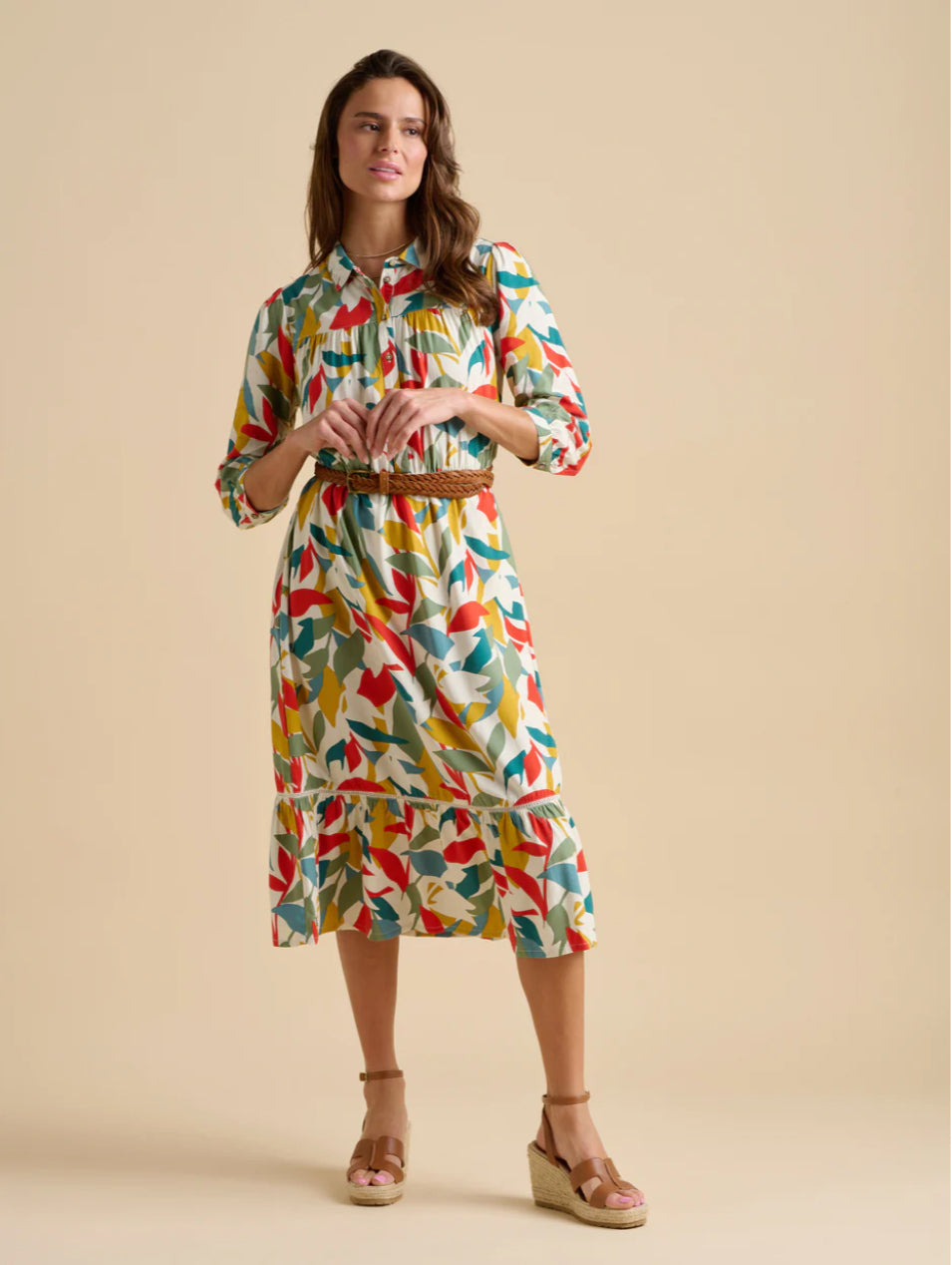Brakeburn - ‘Falling Leaves’ Midi Dress