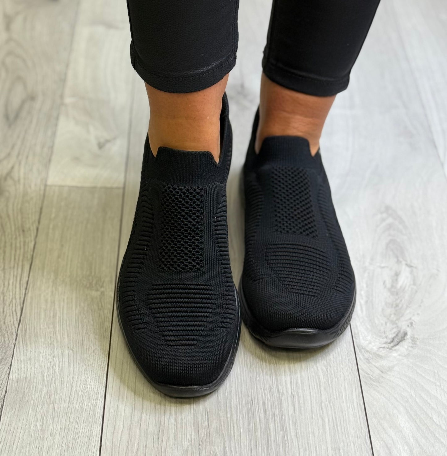Rieker - Black Ready 2 Go Sock Trainer
