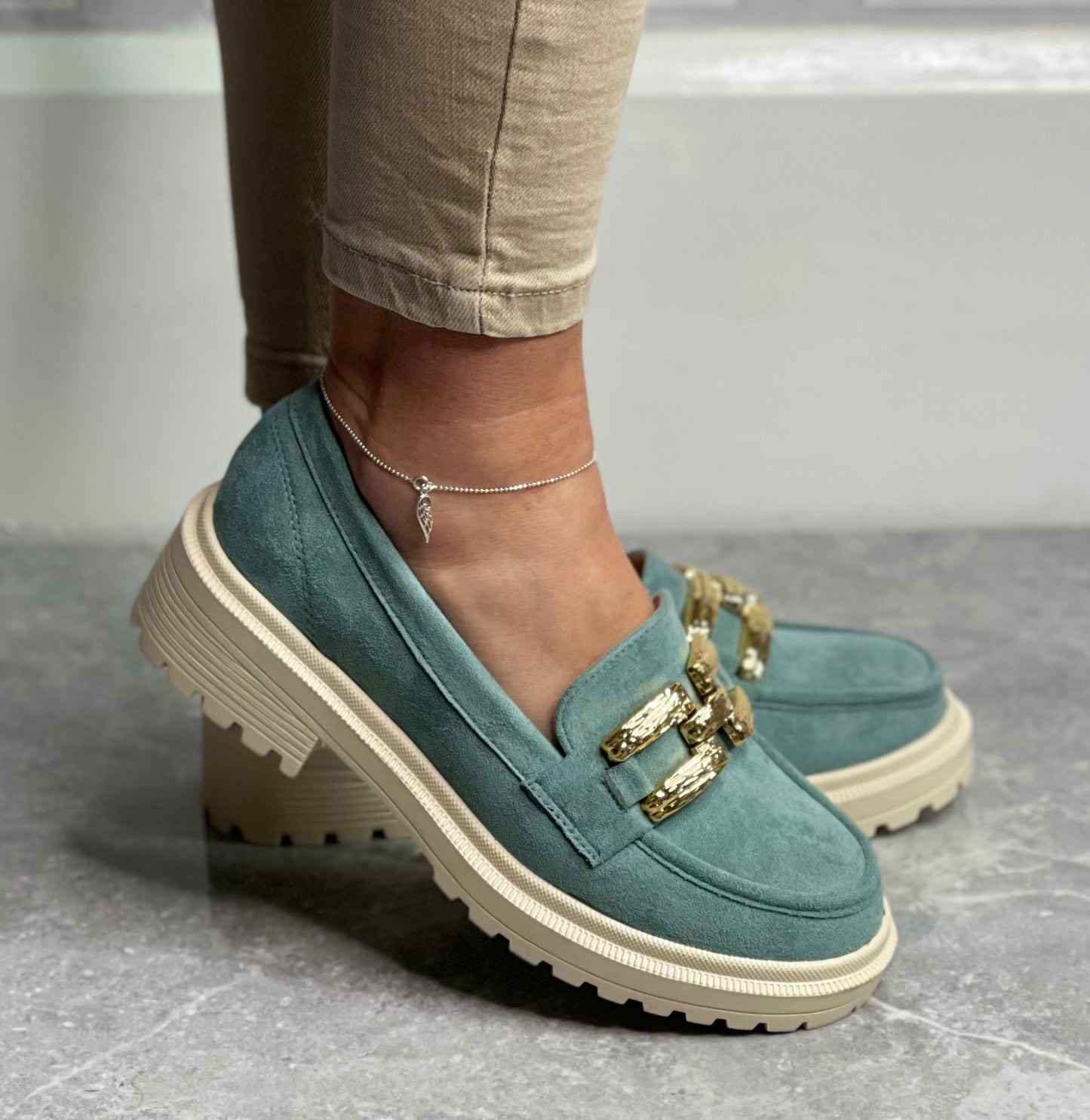 Zanni & Co - 'Chilink One' Jade Loafer