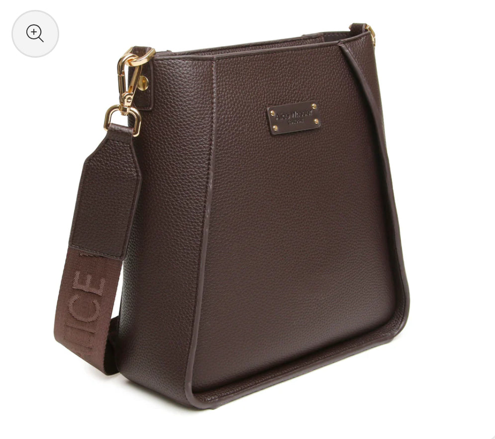 Alice Wheeler - ‘Kensington’ Chocolate Crossbody Bag