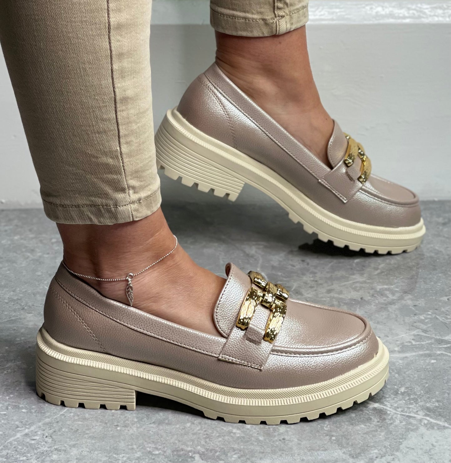 Zanni & Co - 'Chilink One' Blush Shine Loafer