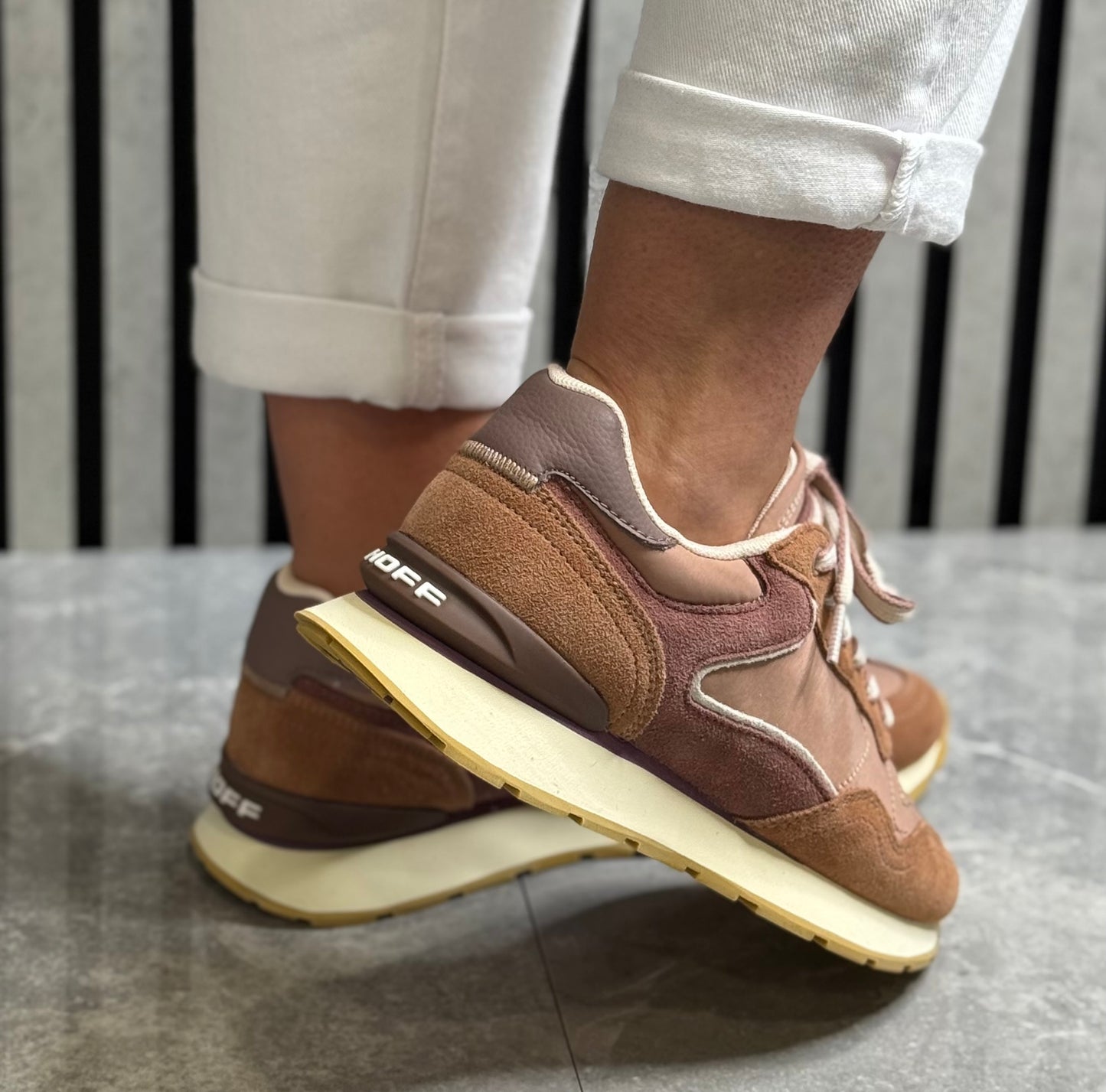Hoff - 'City' Terracotta Leather Trainer