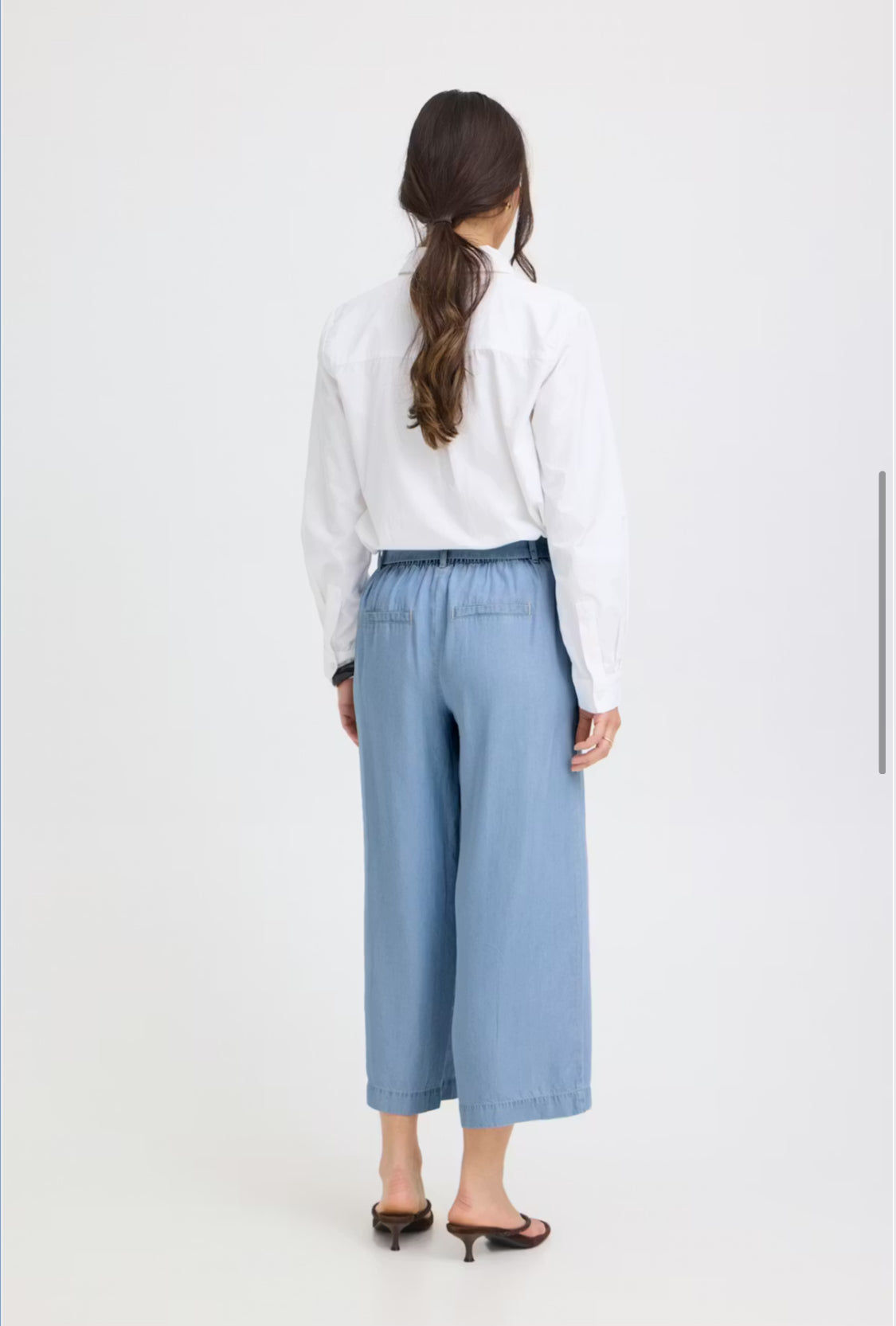 b.young - ‘BYKOSMO’ Light Denim Crop Trouser