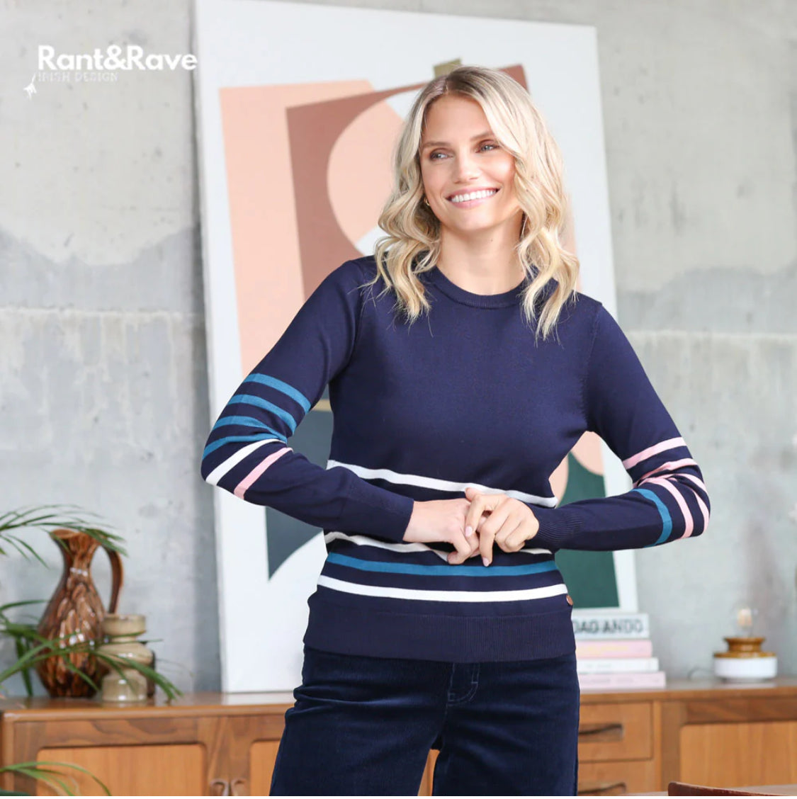 Rant & Rave - 'Winslet’ Navy Jumper