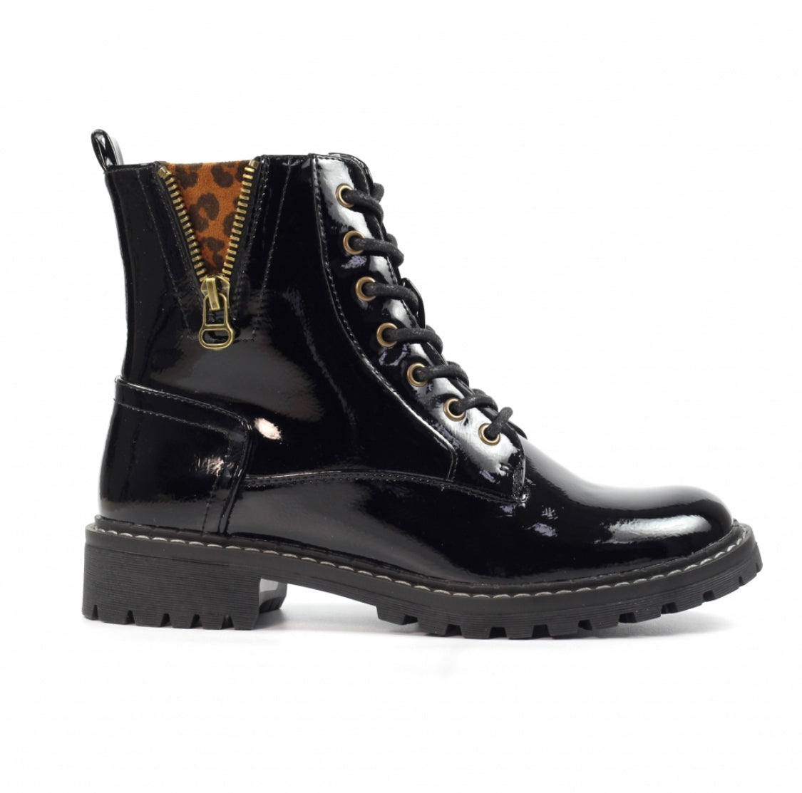 Lunar - 'Nevada' Black Patent Boot