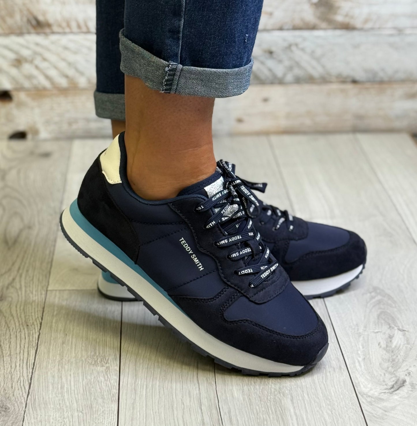 Teddy Smith - Navy Blue Trainer (120258)