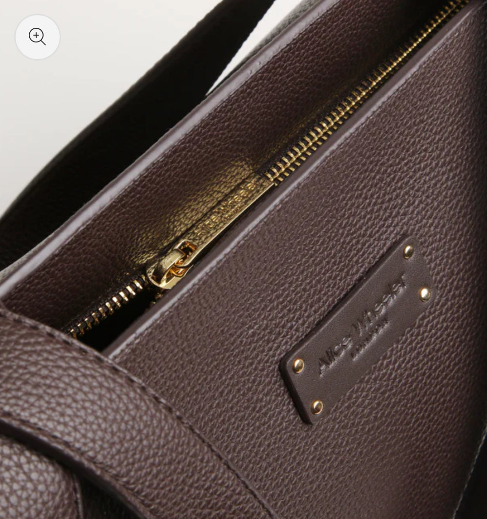 Alice Wheeler - ‘Kensington’ Chocolate Tote Bag