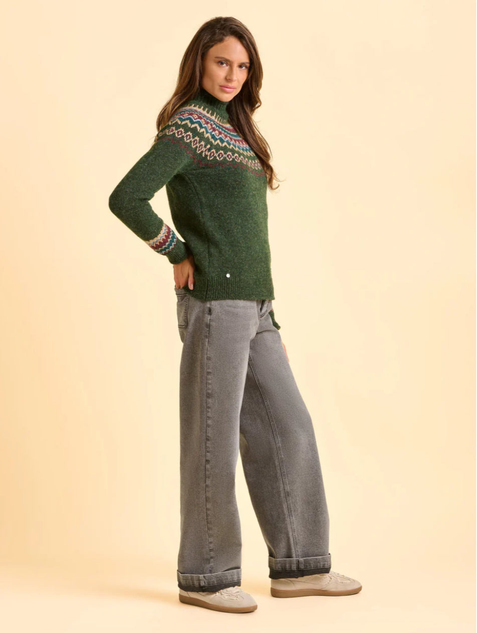 Brakeburn - ‘Woodland’ Fairisle Jumper