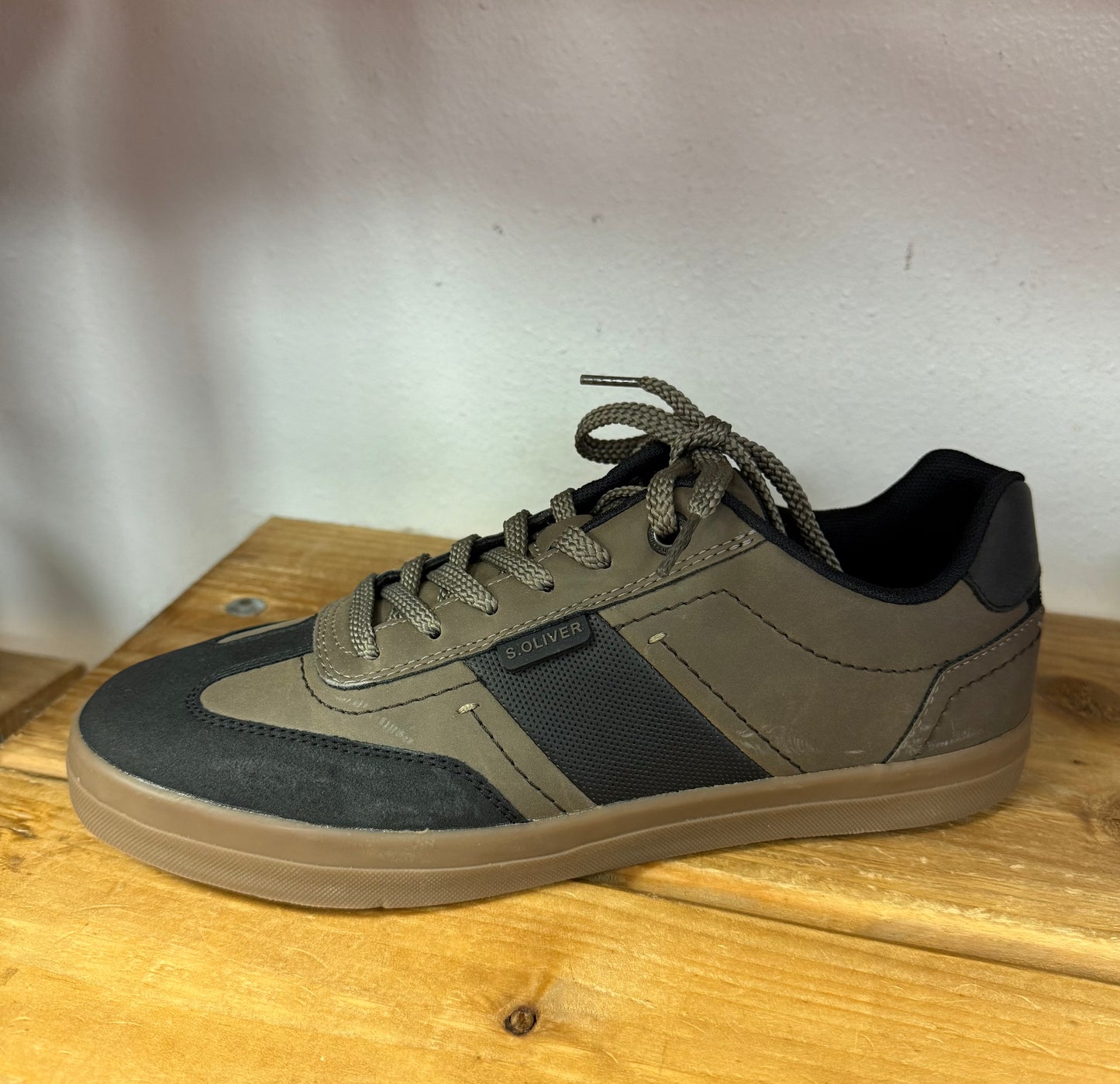 S Oliver - Men’s Brown Combo Gum Sole Trainer