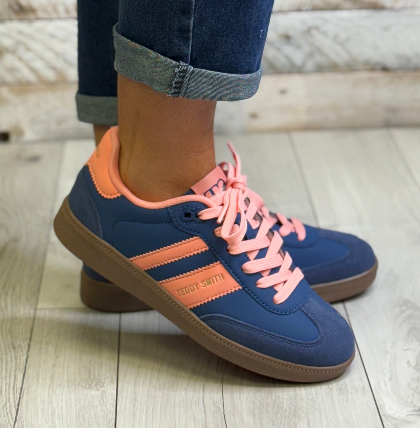 Teddy Smith - Blue/Coral Combo Trainer (120204)