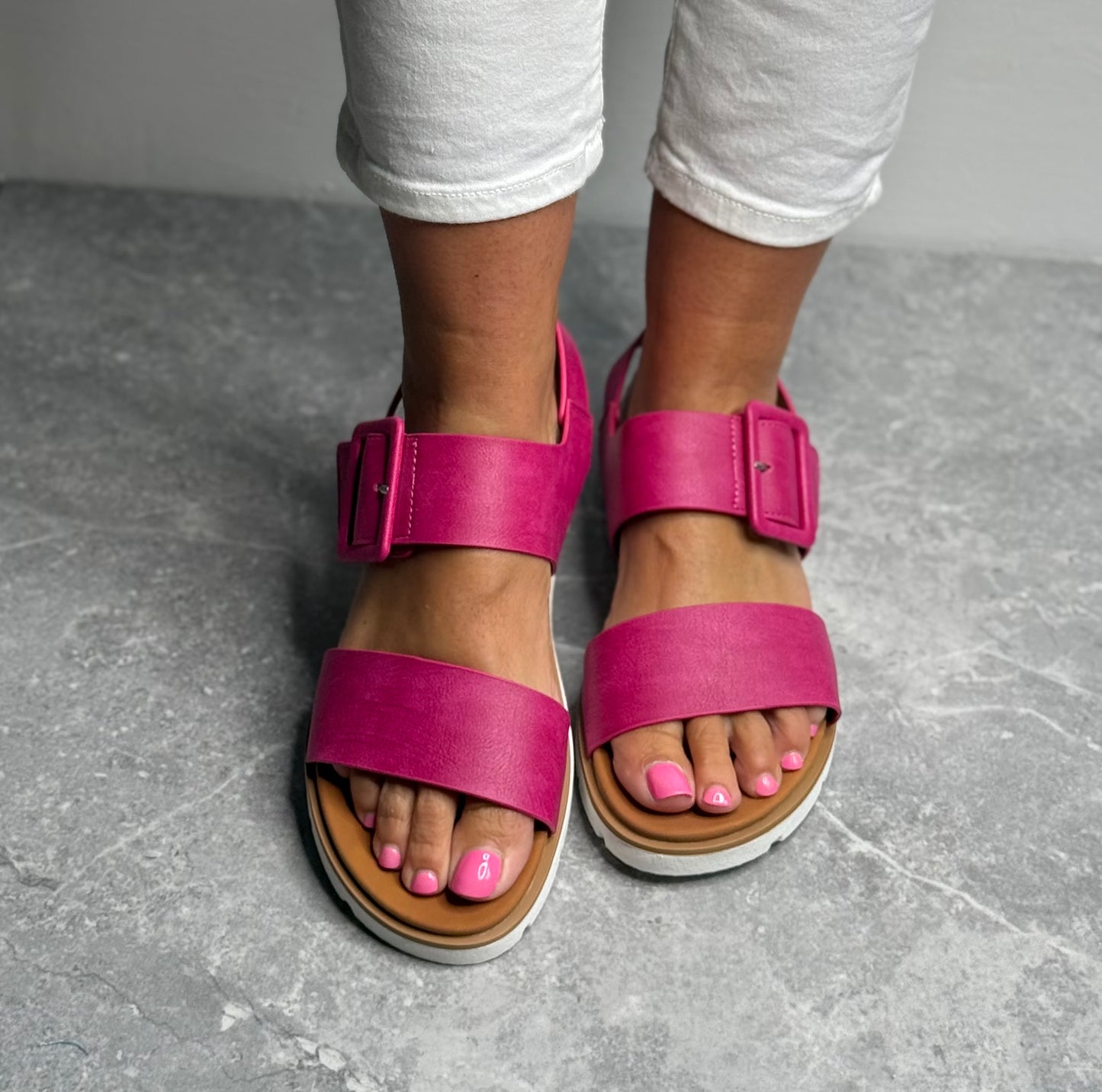 Lunar - 'Cher' Fuchsia Sandal