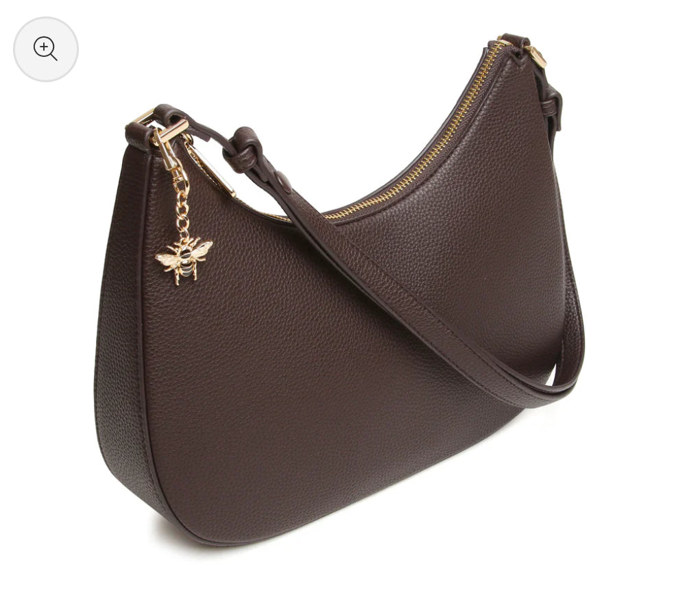 Alice Wheeler - 'Ascot’ Chocolate Crossbody Bag