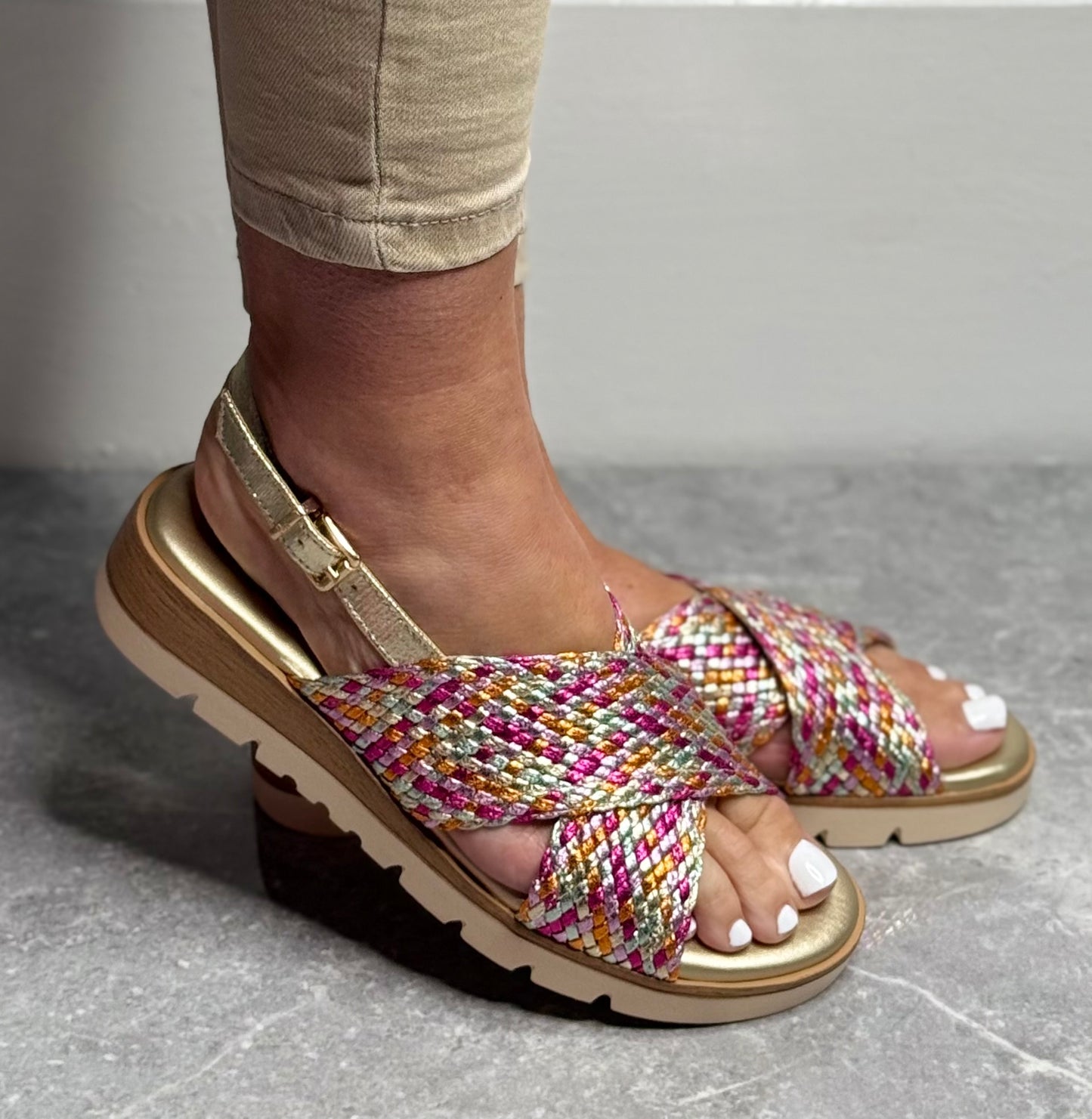 Xti - Fuchsia Combo Sandal (143947)