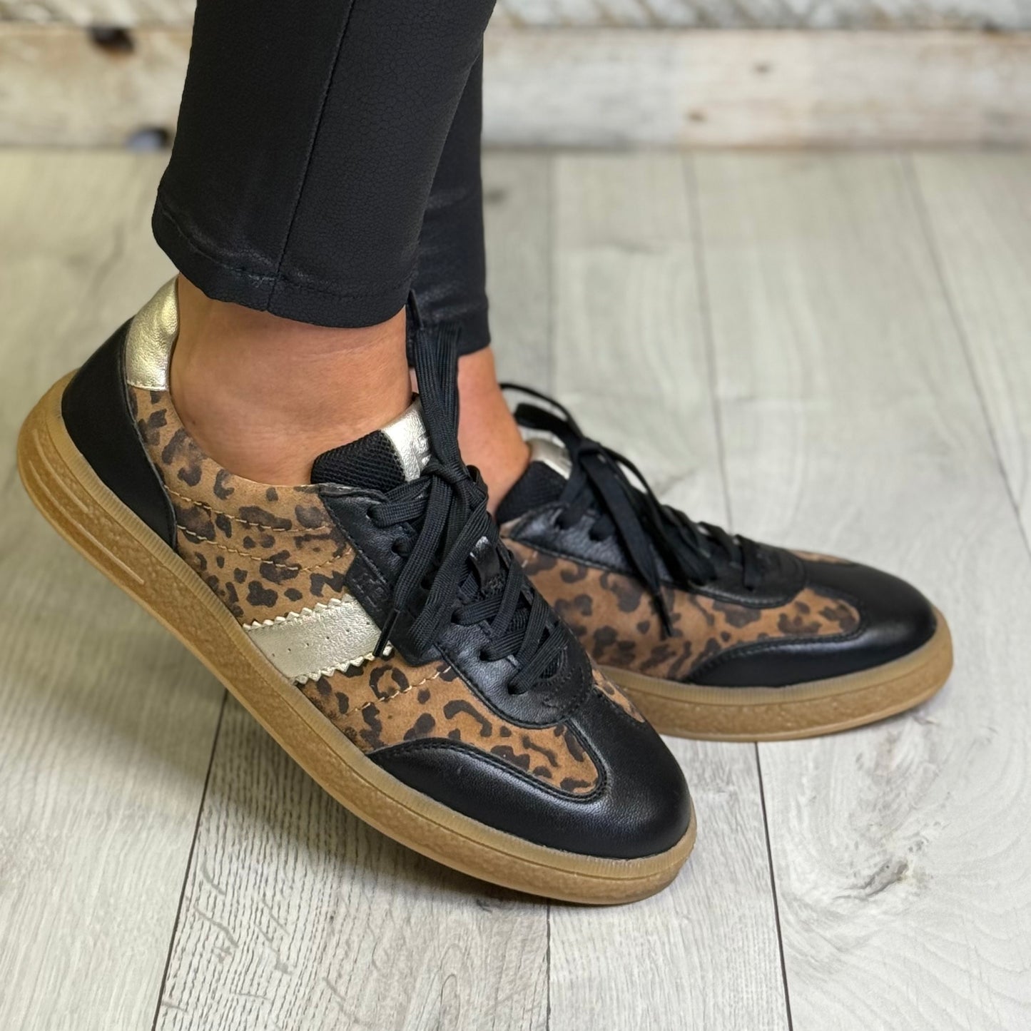 Bagatt- Animal Print/Black Trainer