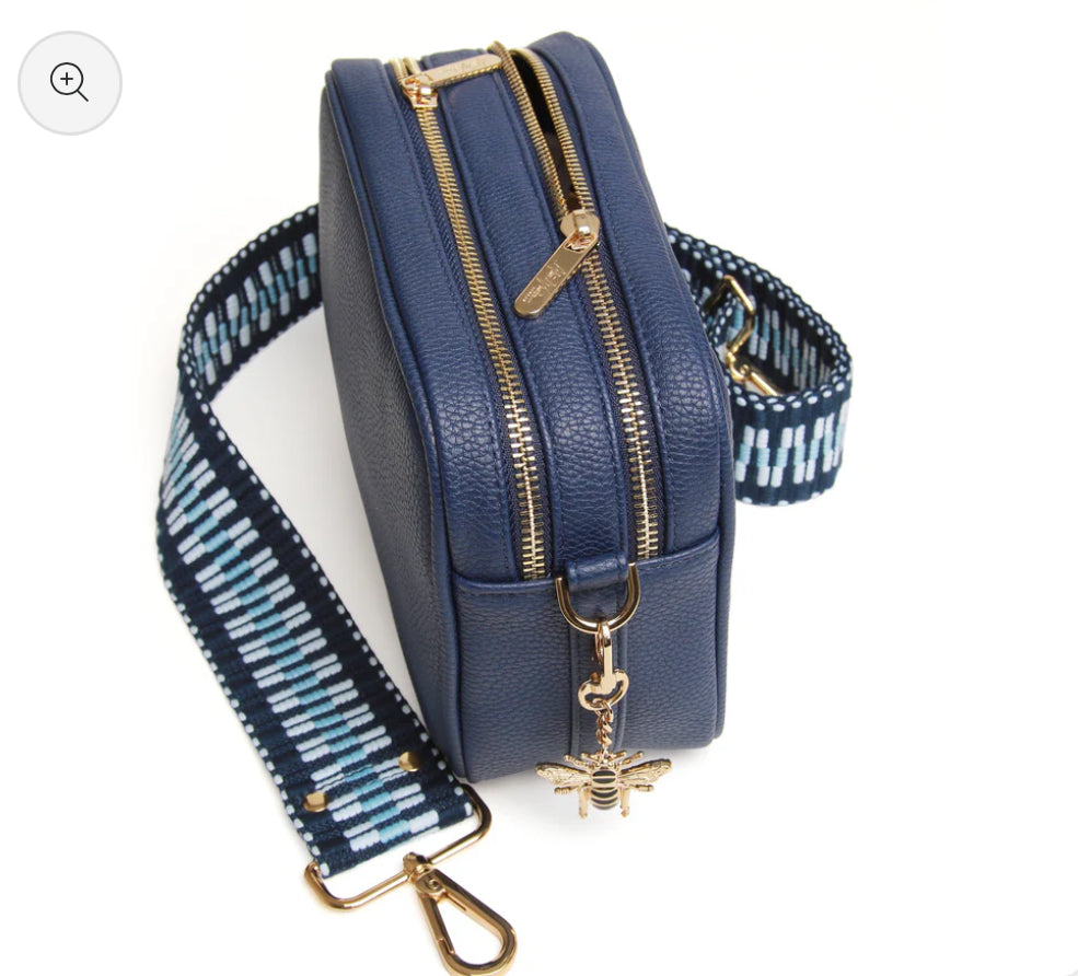 Alice Wheeler - 'Soho’ Navy Crossbody Bag