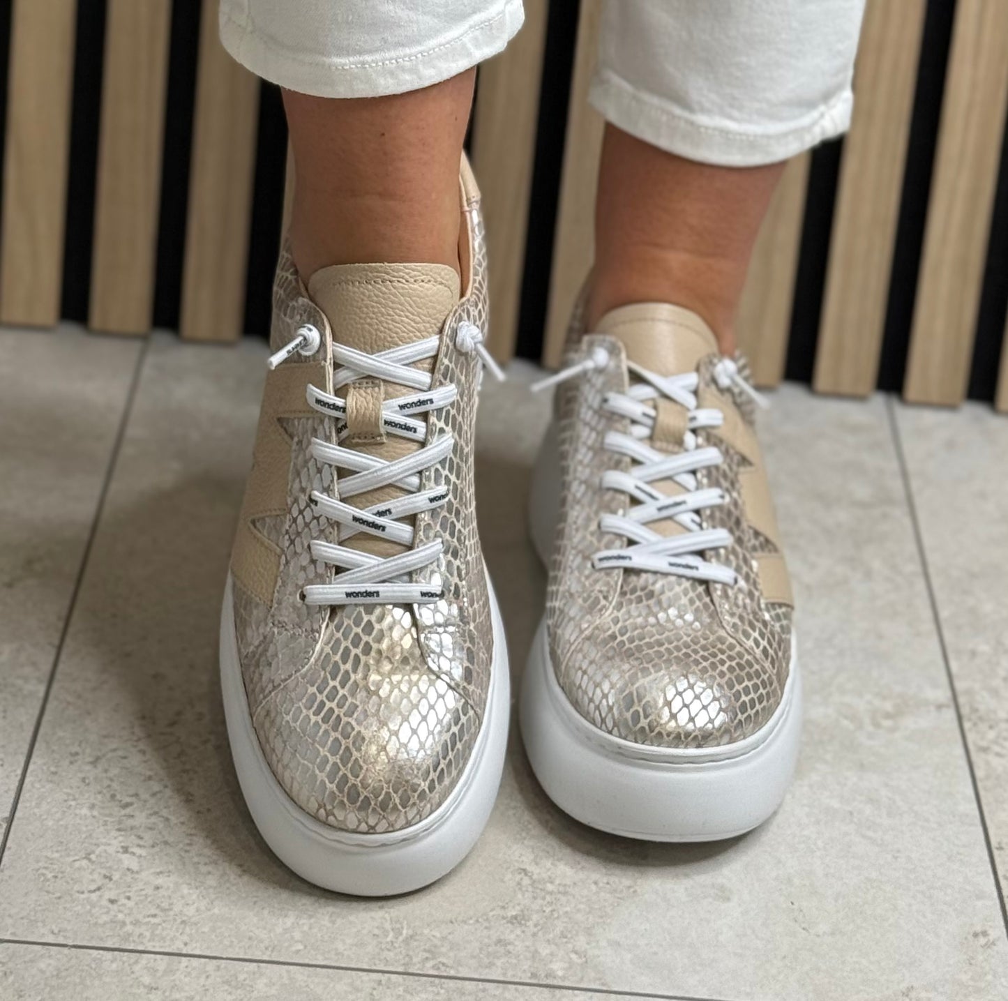 Wonders - A-2650 Maya/Champagne/Wild/Beige Trainer