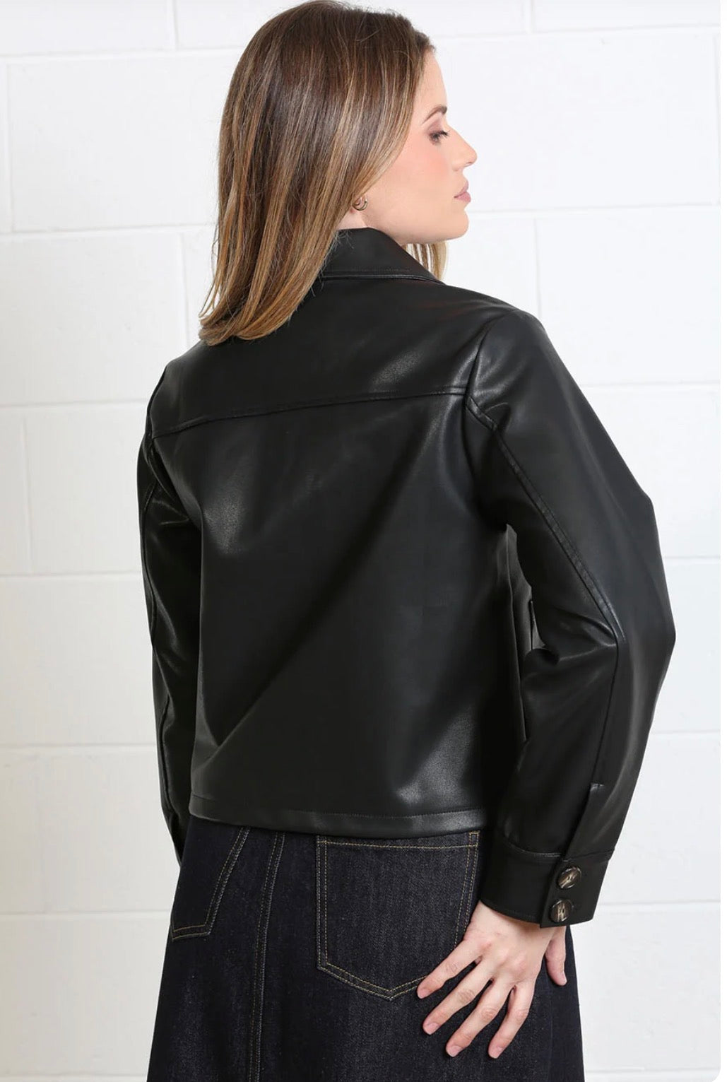 Rant & Rave - Adele Black Faux Leather Jacket