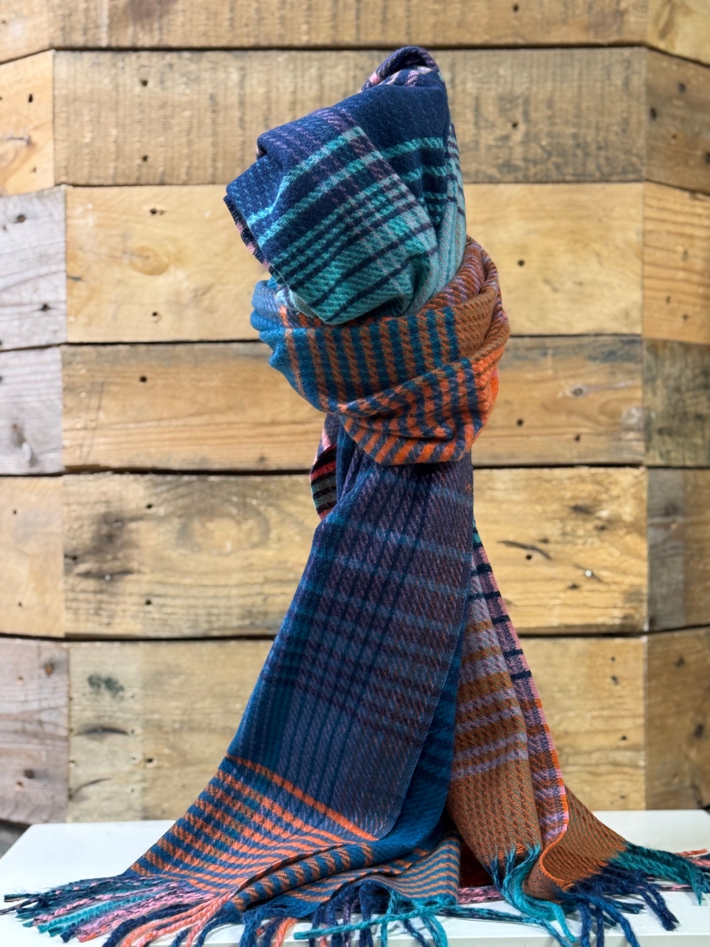 hannah k - Petrol Mix Scarf