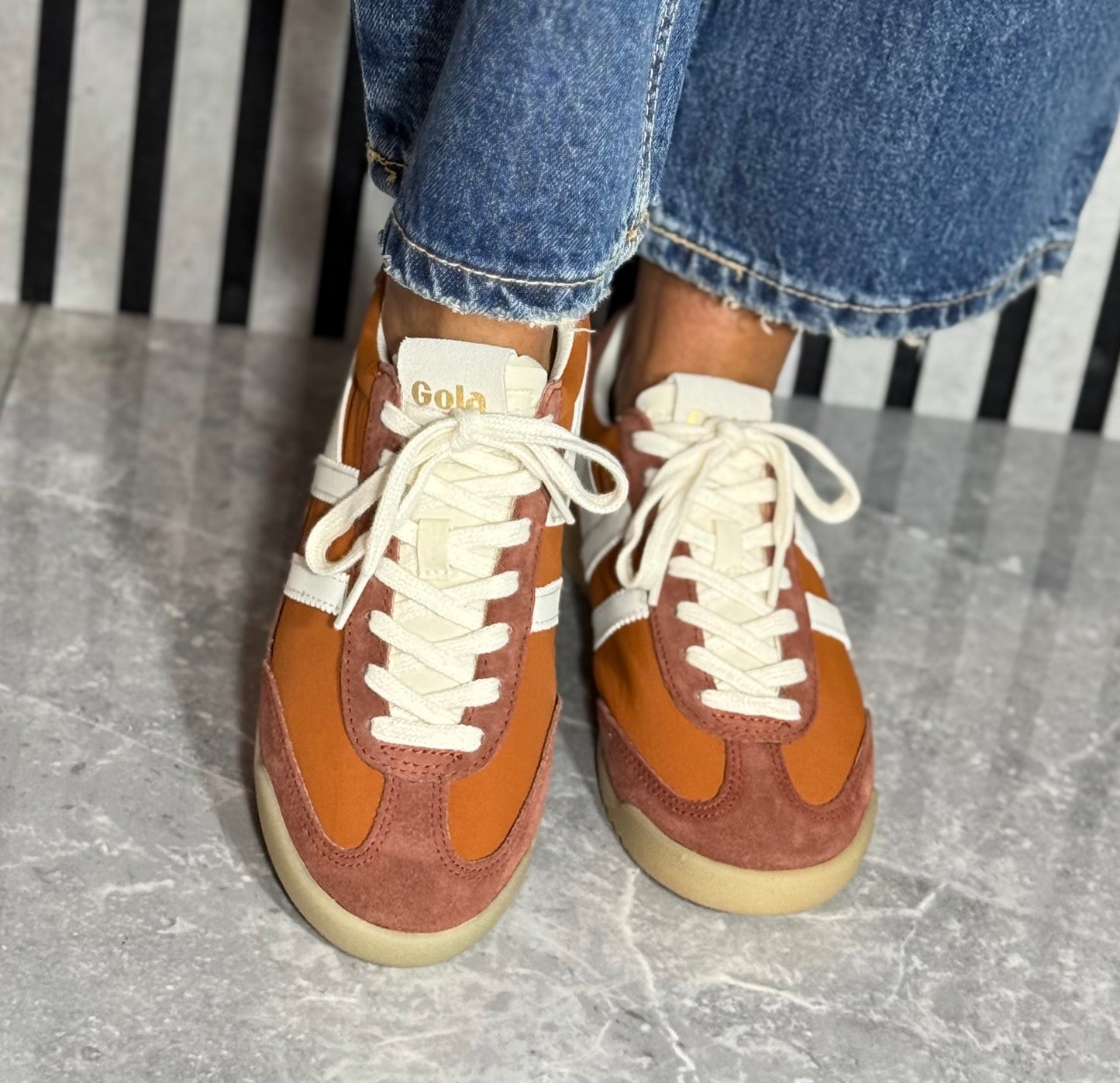 Gola - 'Firefly' Pale Rust/Rust/Off White Trainer
