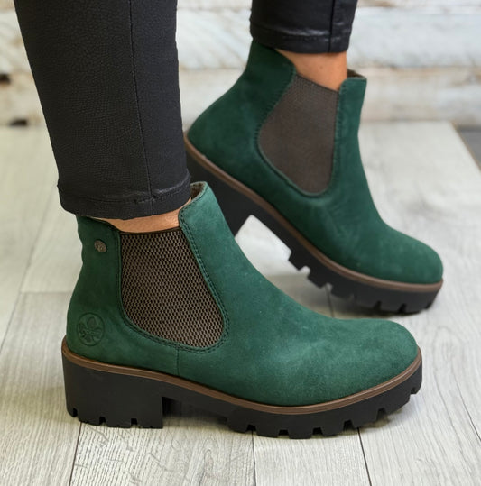 Rieker - Green Suede Boot