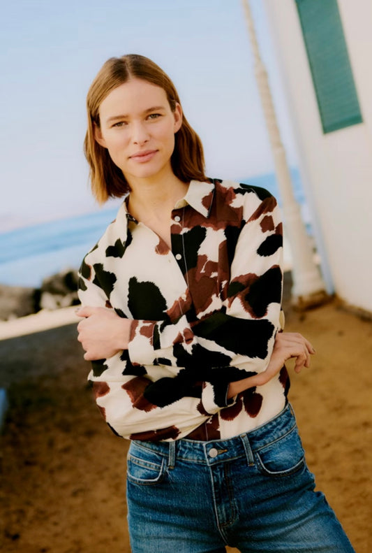 b.young - Cow Print Shirt