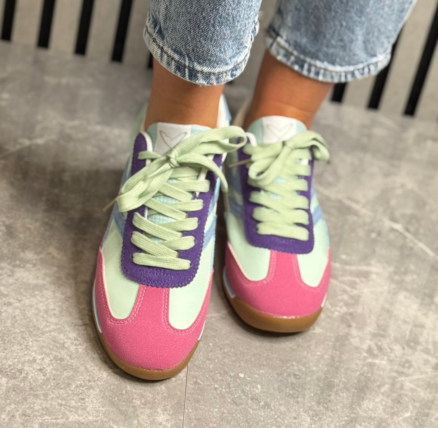 Lunar - 'Zoe' Mint Combo Trainer