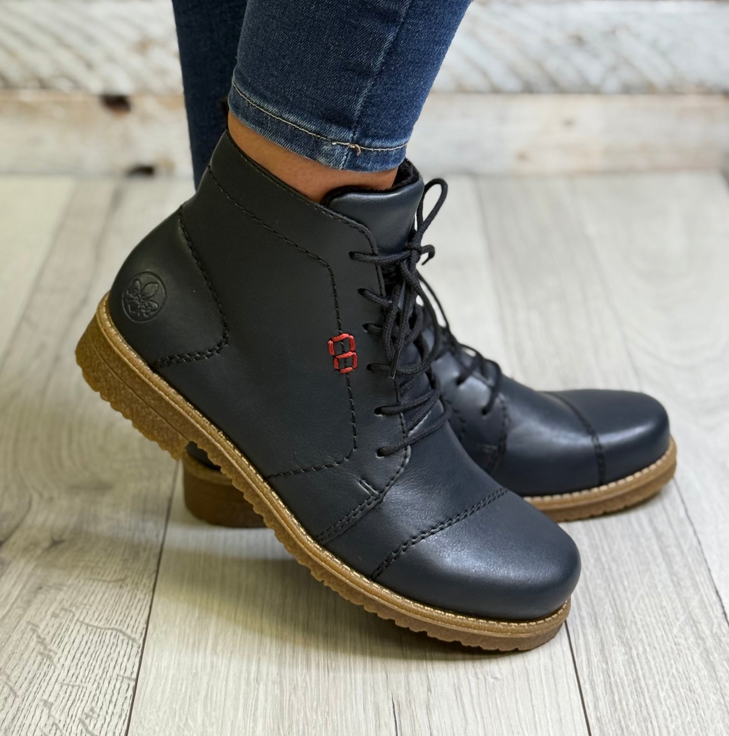 Rieker - Navy Laced Boot