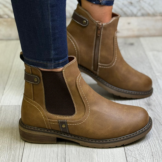 Lunar - 'Roxie' Tan Chelsea Boot