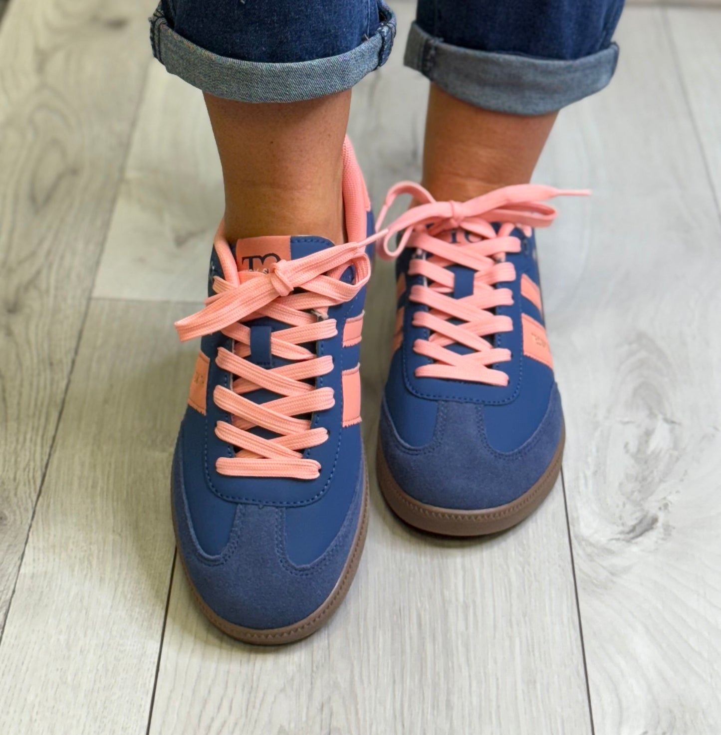 Teddy Smith - Blue/Coral Combo Trainer (120204)