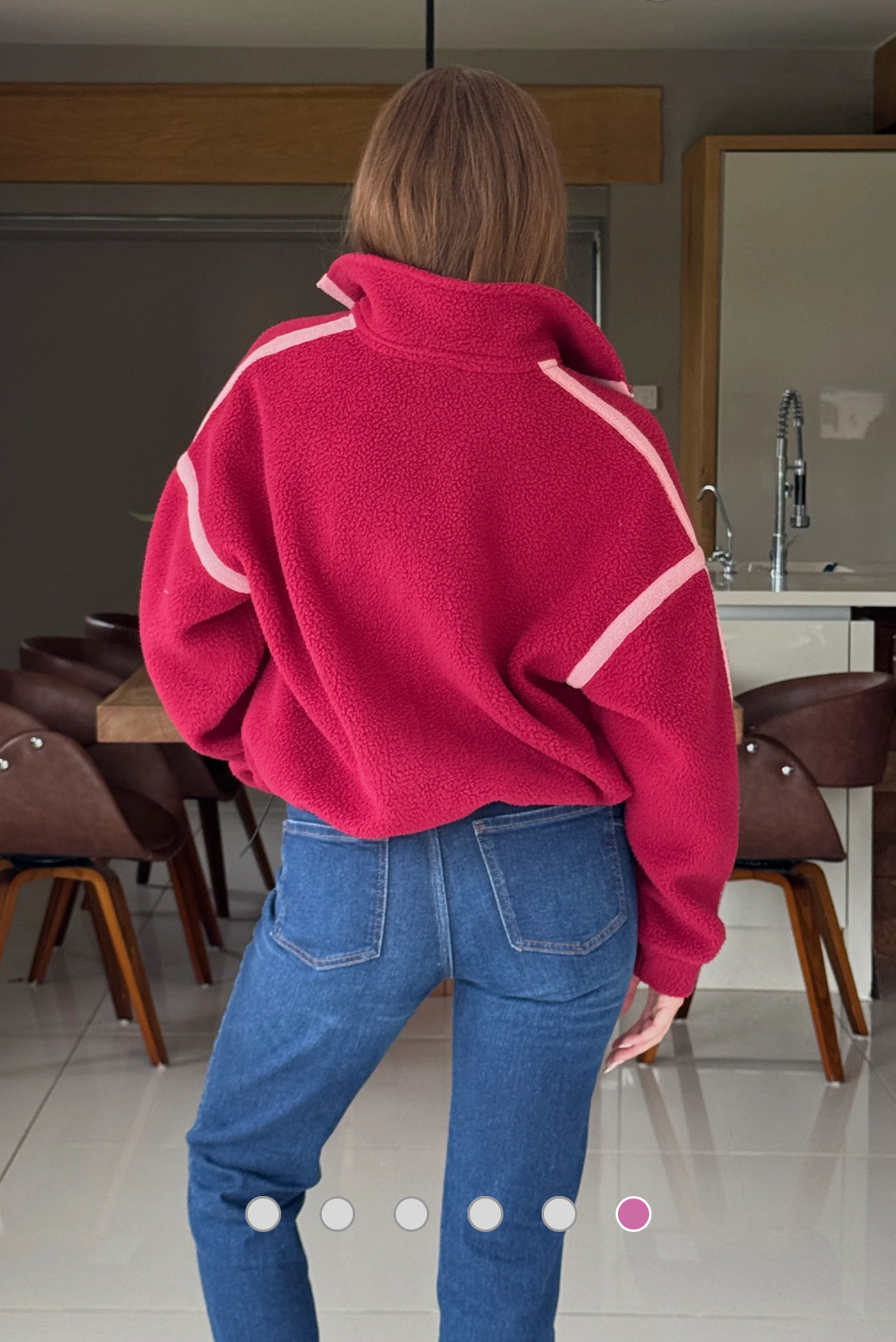 Girl In Mind - Lulu Berry 1/4 Zip Feece