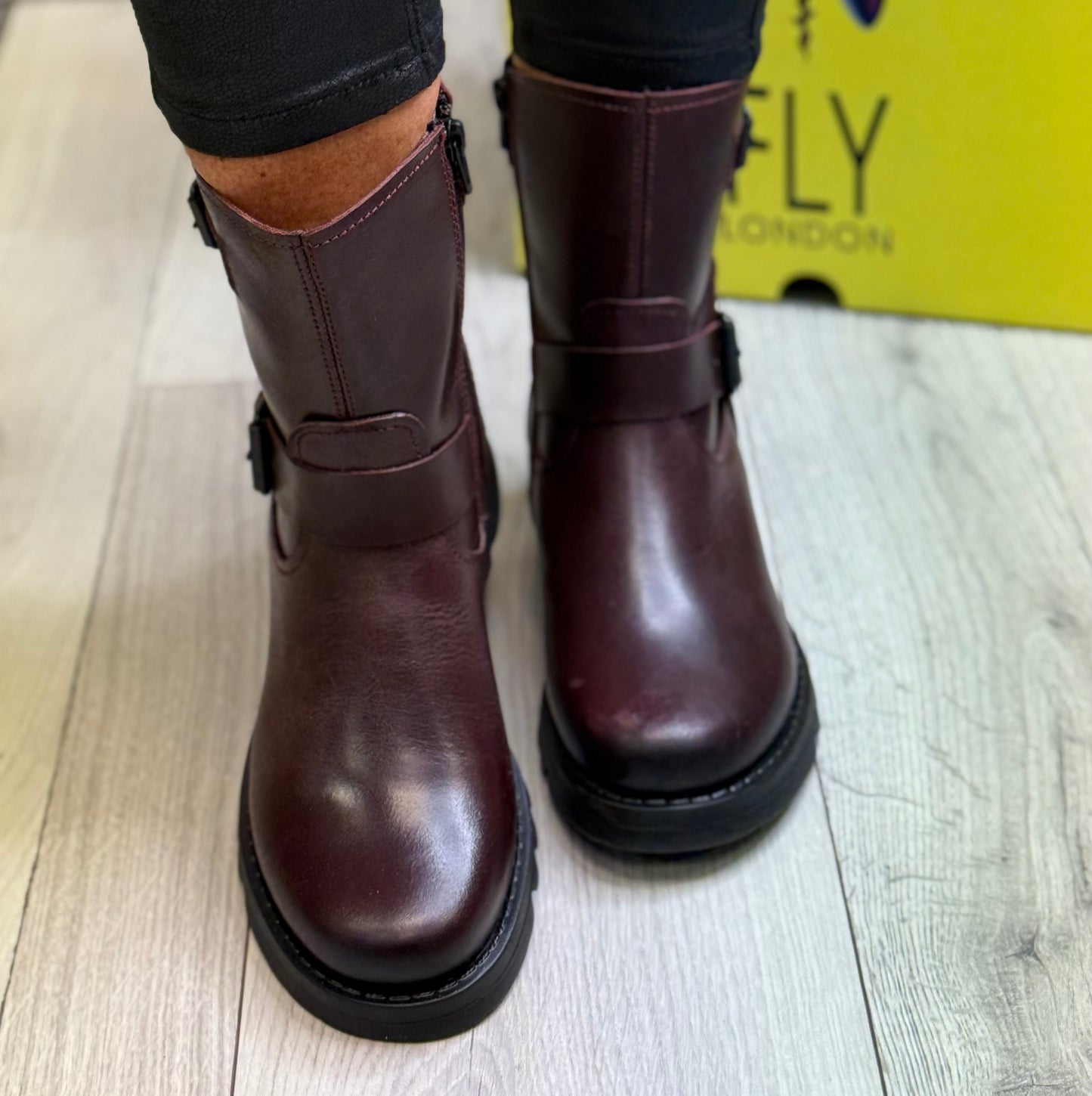 Fly London - Burgundy Leather Boot