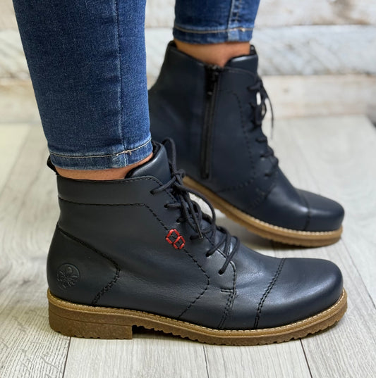 Rieker - Navy Laced Boot