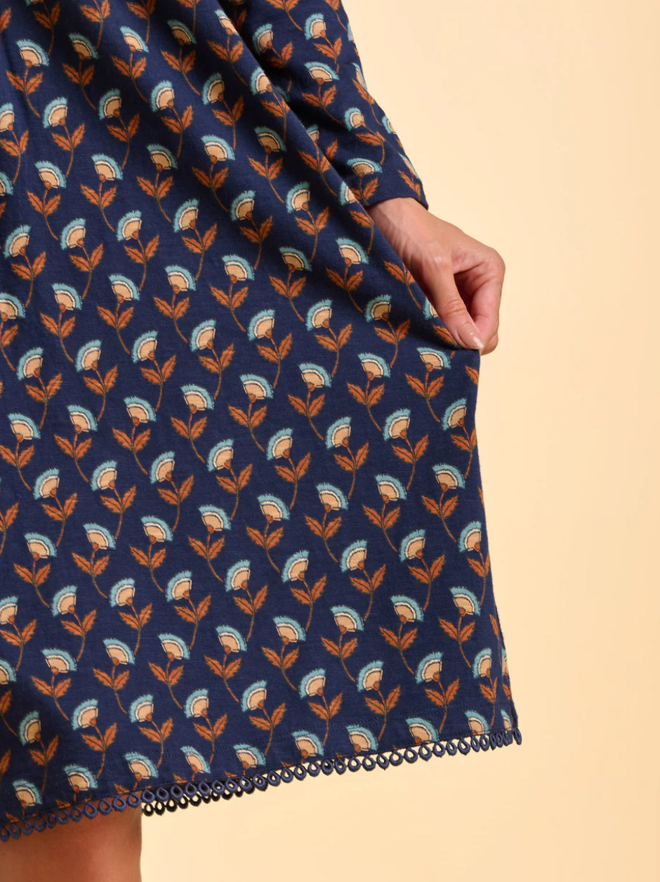 Brakeburn - ‘Rowan’ Navy Dress
