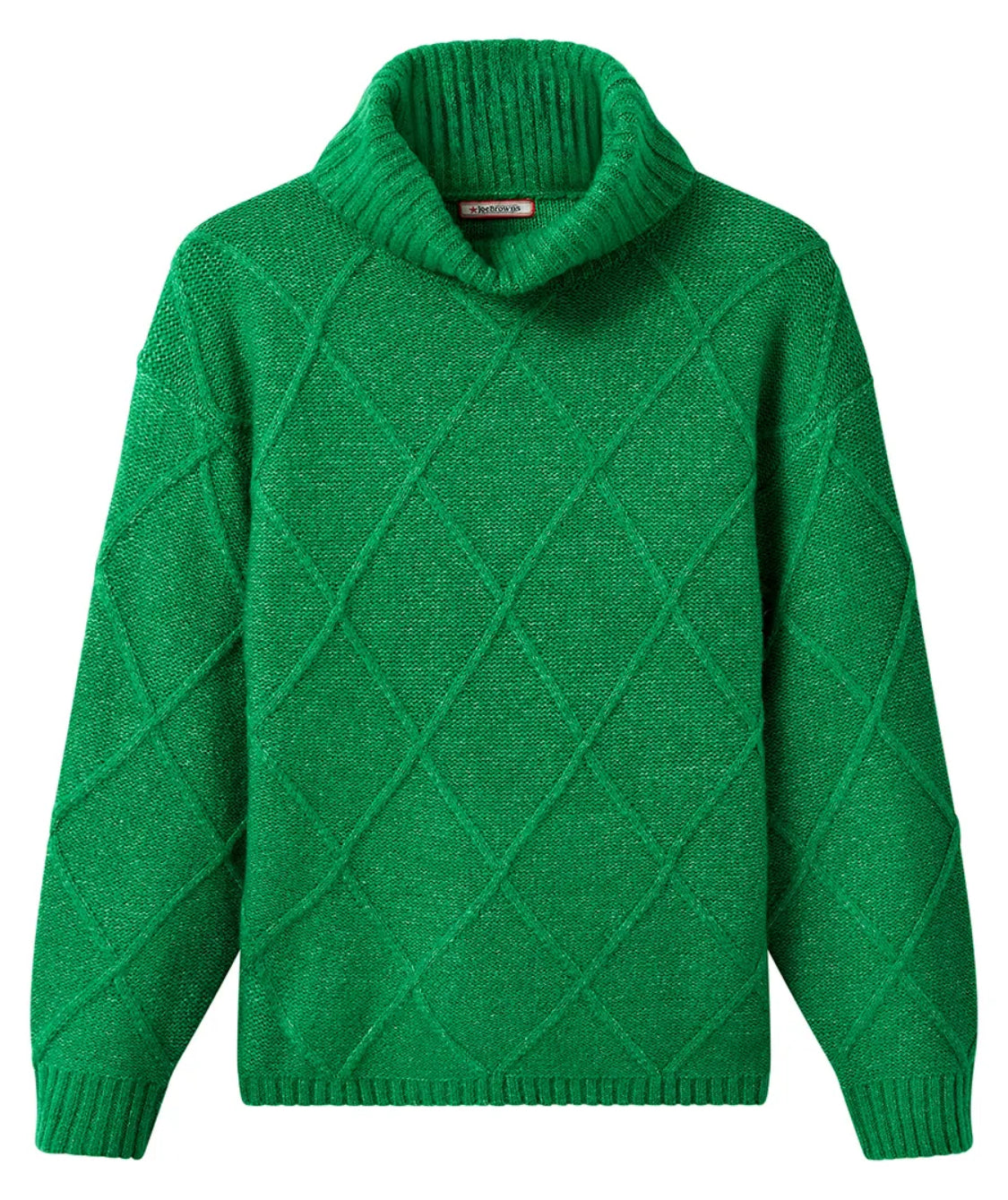 Joe Browns - Remarkable Roll Neck Diamond Knit Jumper