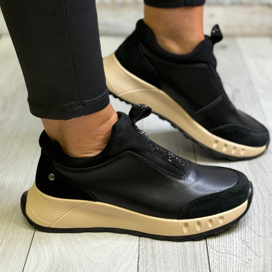 Patrizio Como - 'Fusine' Black Sock Trainer