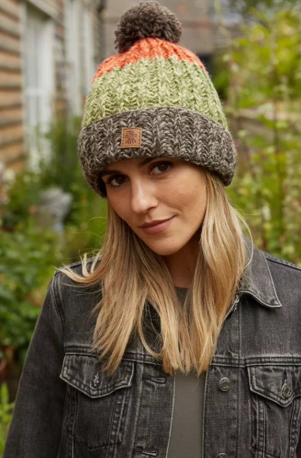 Pachamama - ‘Cotopaxi’ Earth Bobble Beanie Hat