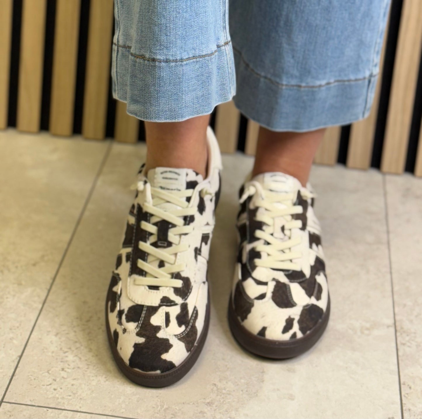 Tamaris - Cow Print Trainer