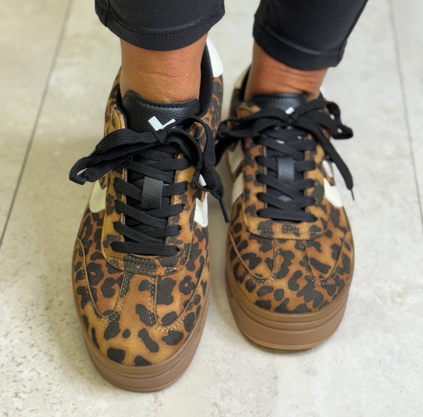 Xti - Leopard Print Combo Trainer (144584)