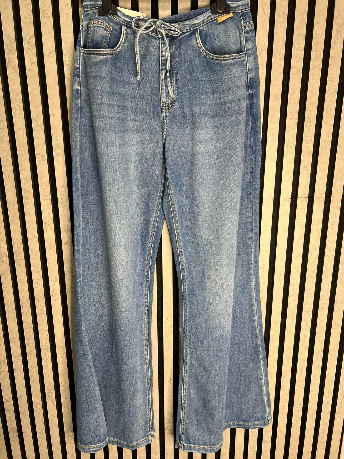 Toxik - Mid Wash Flare Leg Jean