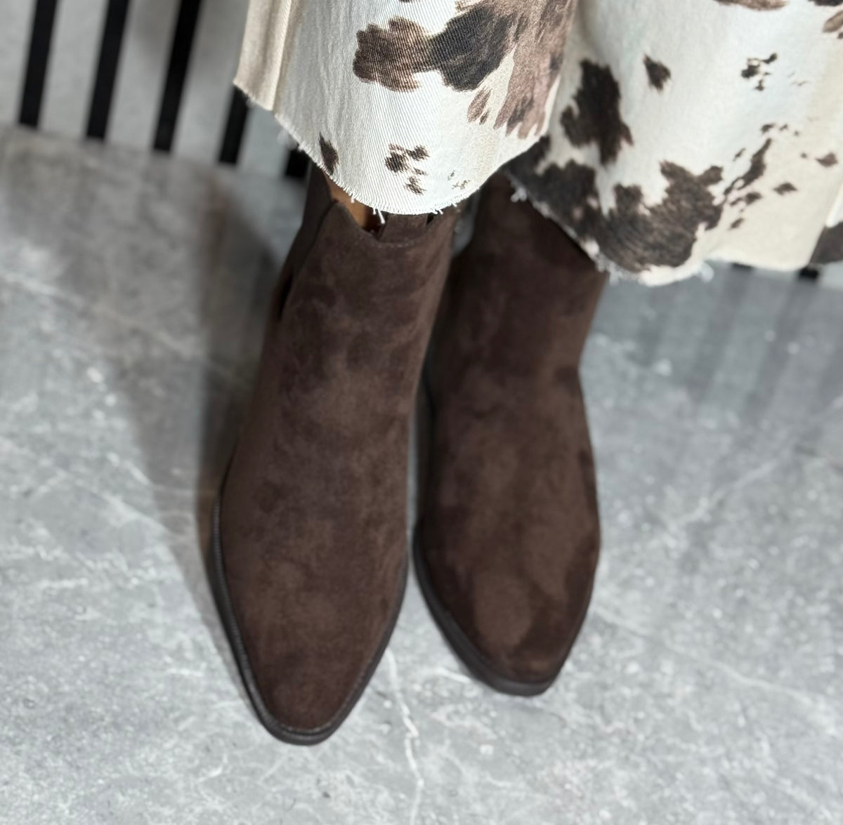 Marco Tozzi - Mocca Faux Suede Ankle Boot