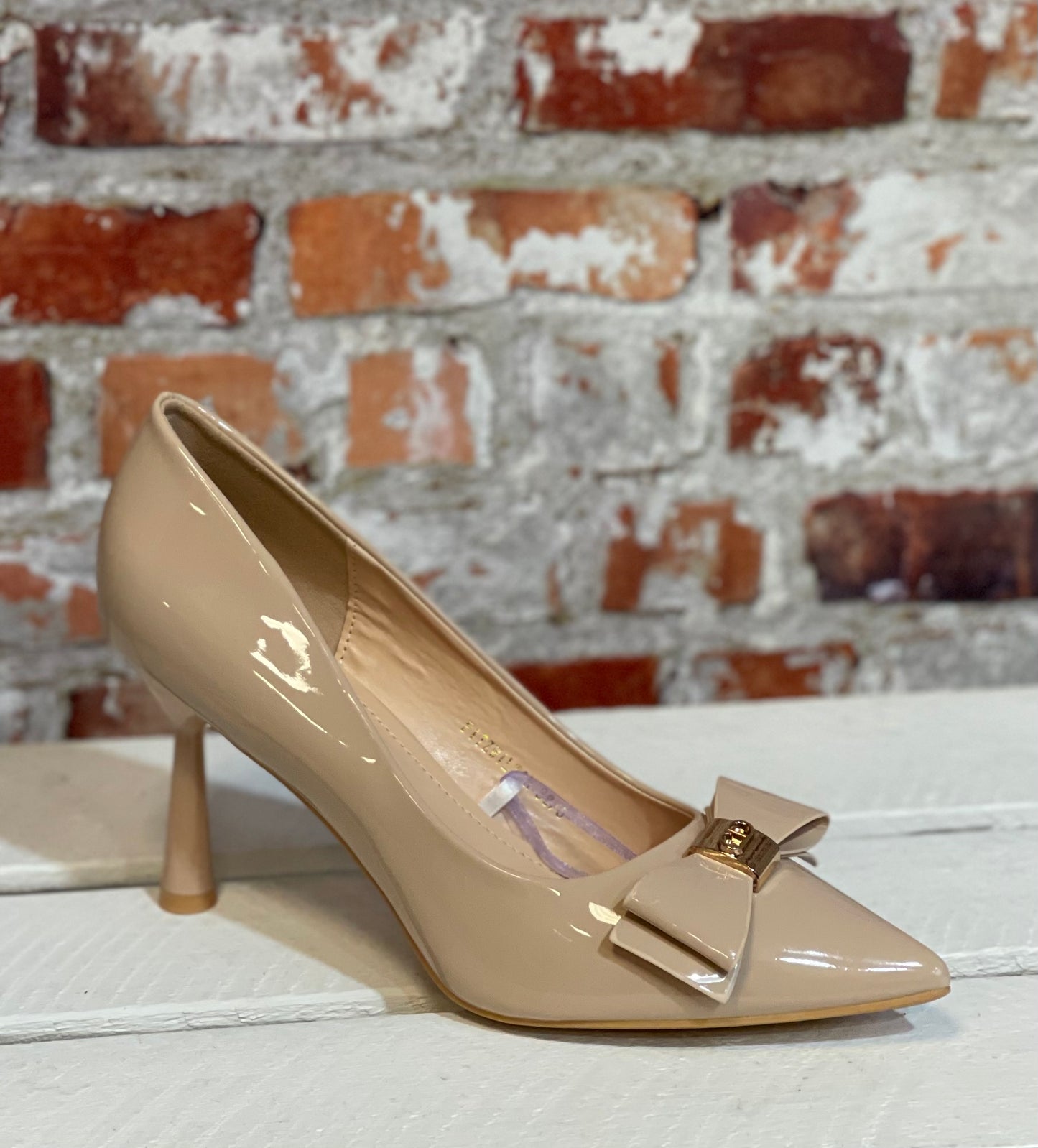 Sorento - 'Fitzwilton' Nude Shine Heel