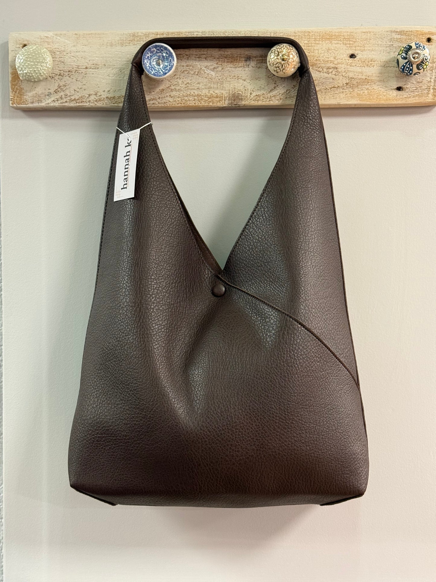 hannah k - 'Amy' Chocolate 2 Piece Slouch Bag