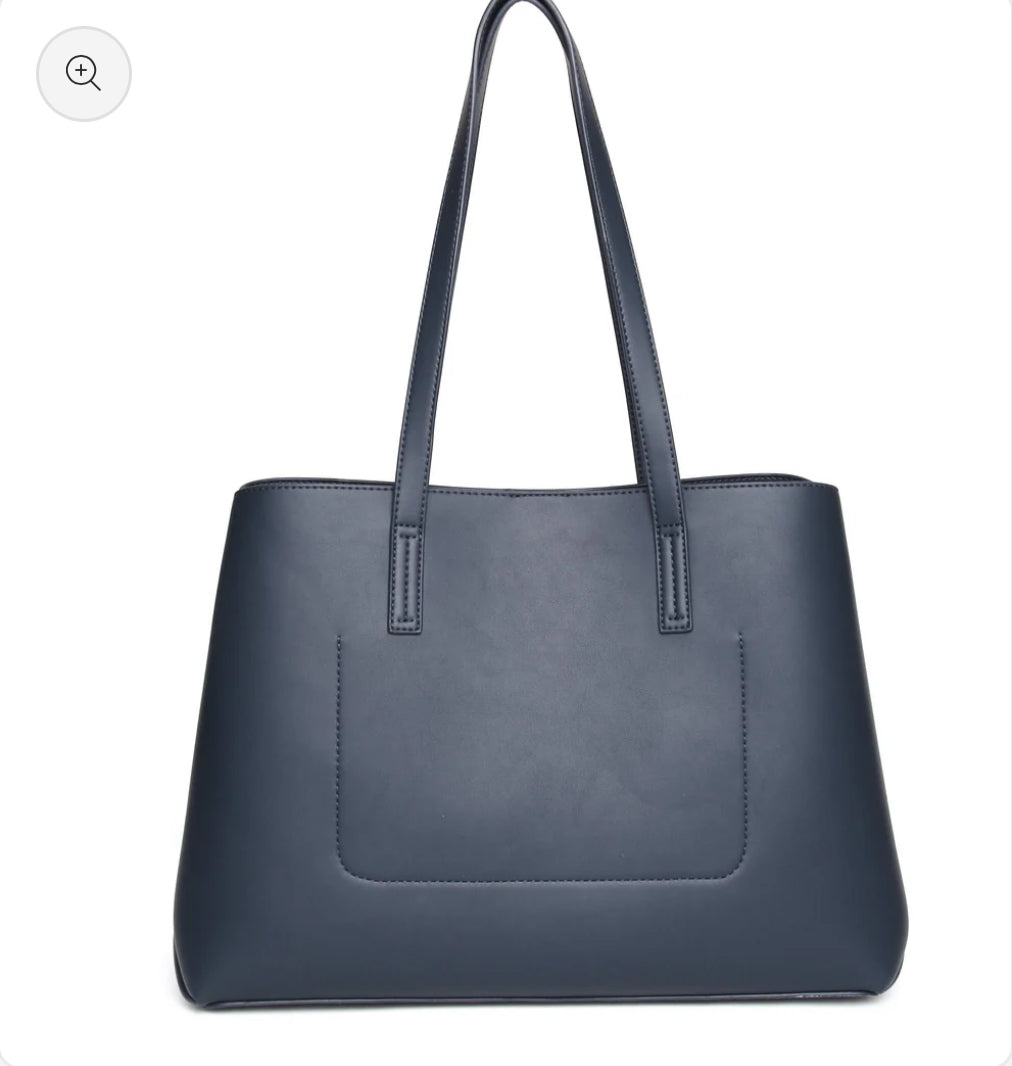 Alice Wheeler - ‘Milan’ Navy Tote Bag
