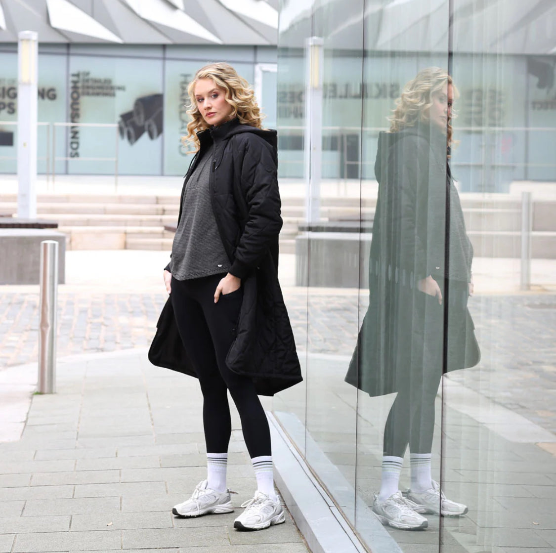 Rant & Rave - 'Casey' Black Longline Coat