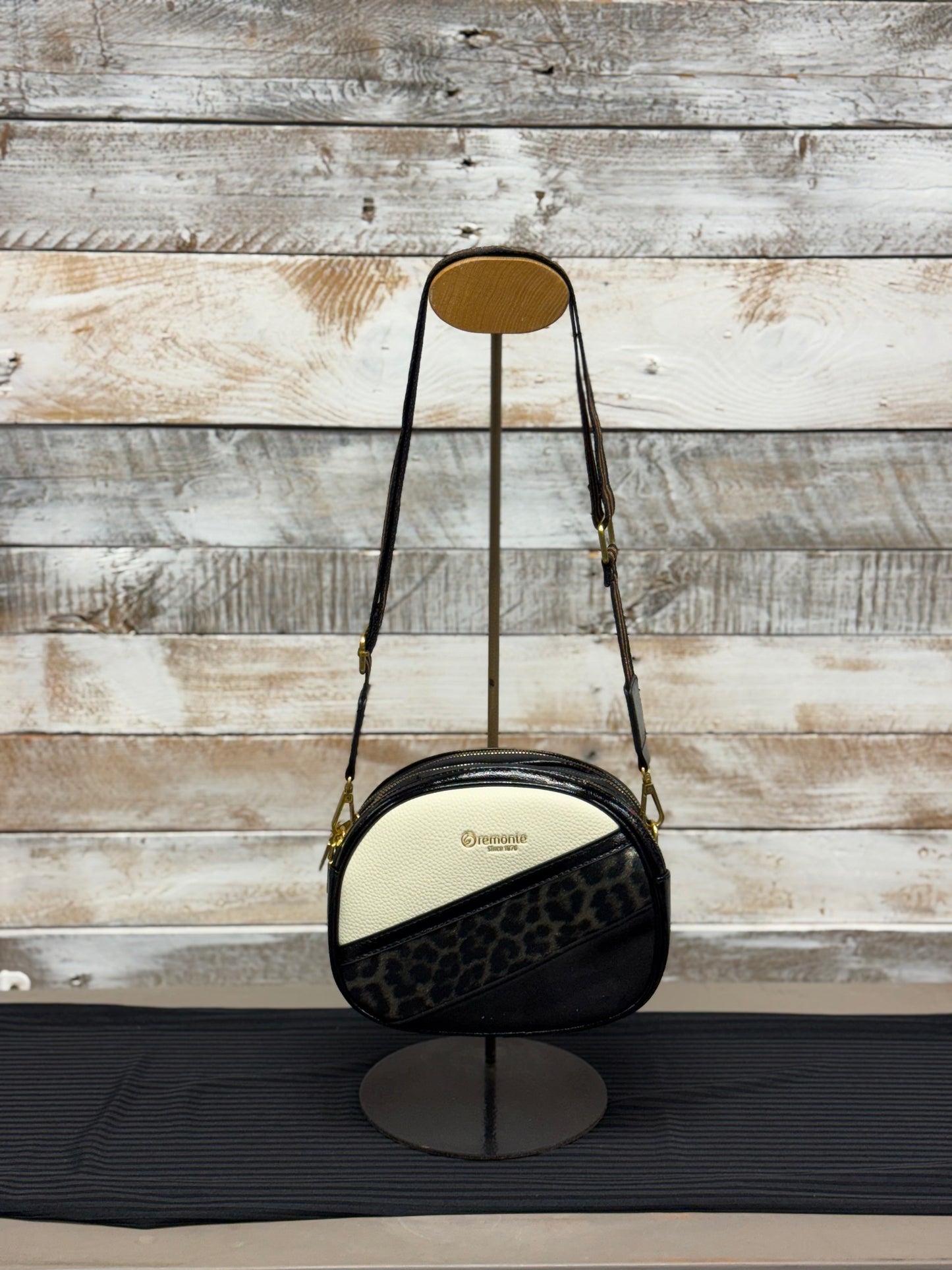 Remonte - Black/Leopard Crossbody (Q0647-02)