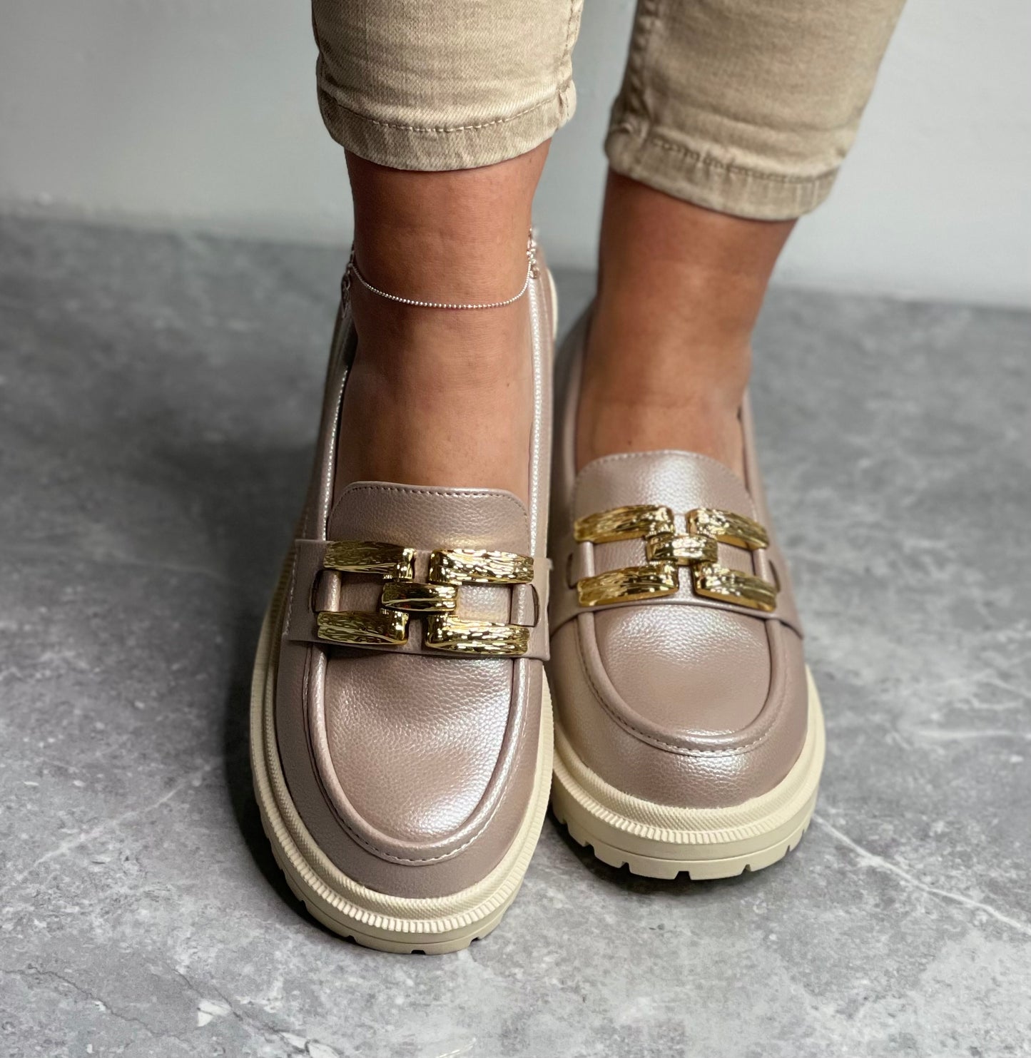 Zanni & Co - 'Chilink One' Blush Shine Loafer