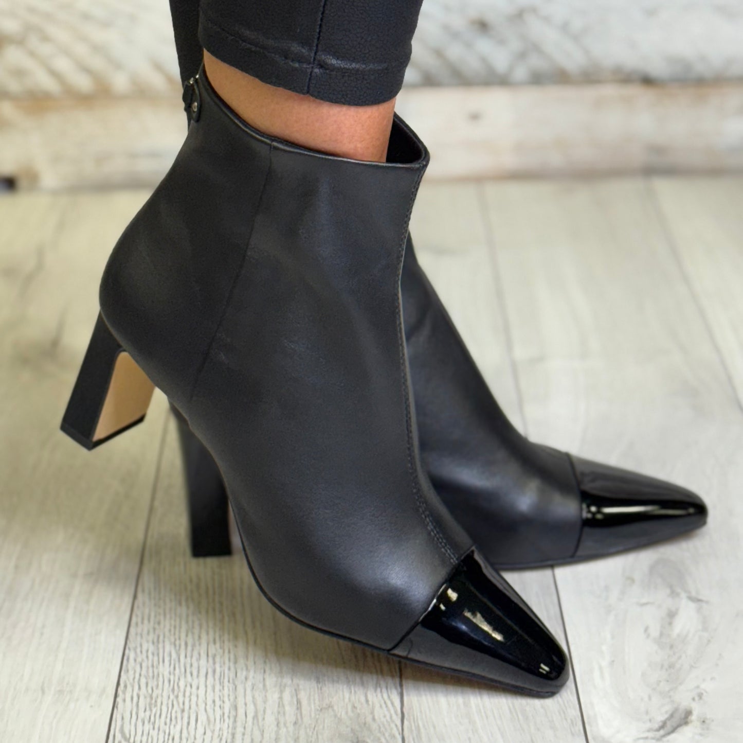 Lotus - 'Danni' Black Leather Ankle Boot