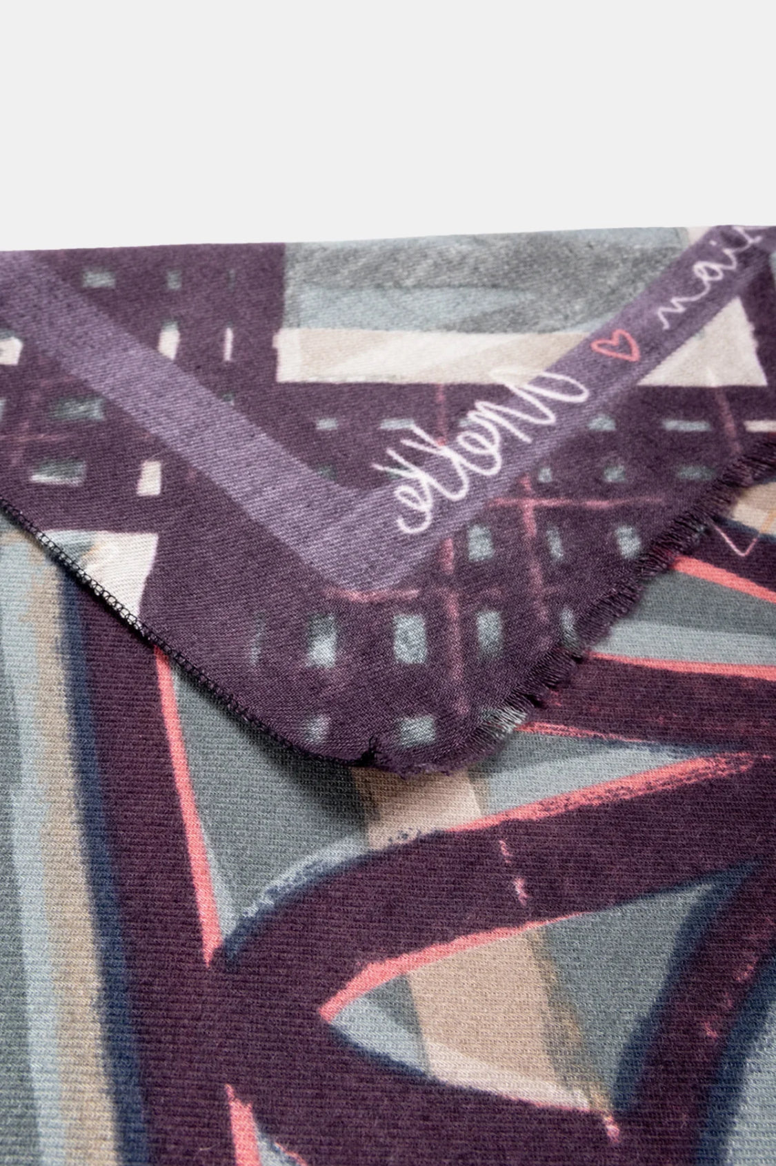 anekke - Blue Printed Pashmina (41470-101)